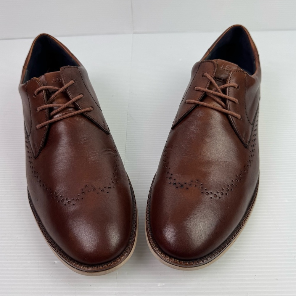 Josef Seibel Tyler 33 Derby Oxfords Dress Shoes Brown Leather Men’s 44 Lace Up
